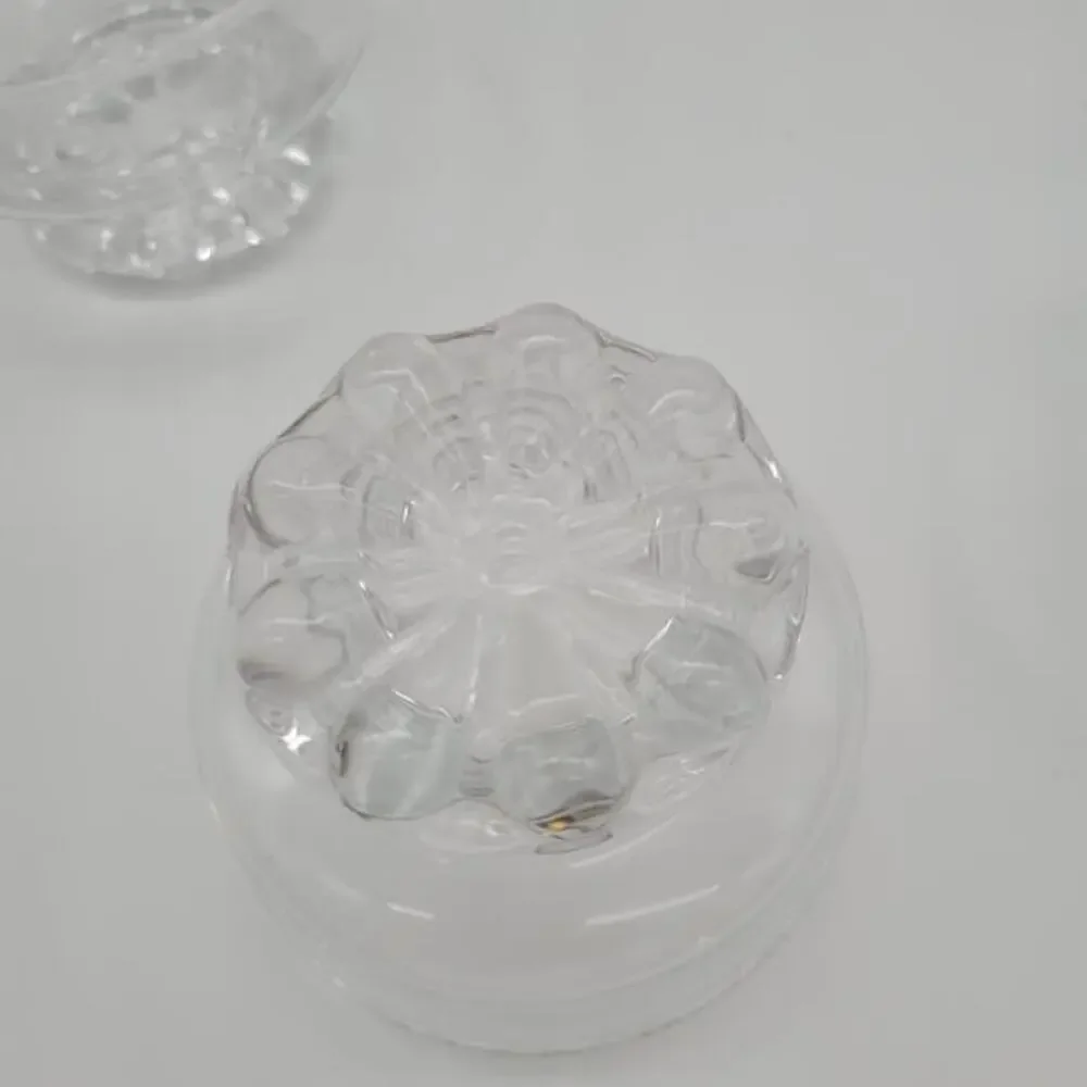 Set of 4 Studio Nova Traditional‎ Footed 8oz Dessert Bowls Clear Glass 4